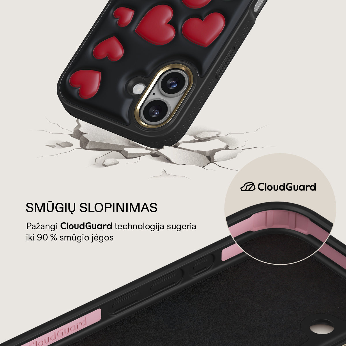 Crush - iPhone 17 Dėklas | BURGA